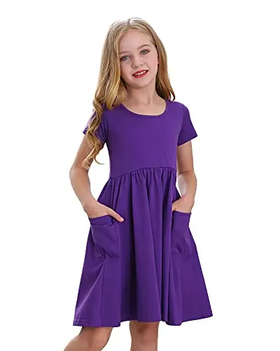 strapless open back dress Crinkled Organic Cotton Frock- Pansy Purple – Coconest Kids